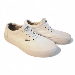 Vans Doheny Womens Lace Up White Sneakers Size 6.5